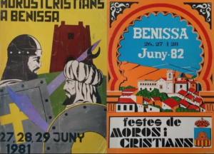 Porta del llibre de festes de Moros i Cristians de Benissa de 1982