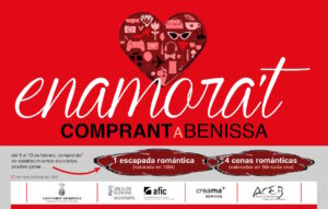 Cartell de la campanya de compres de Sant Valentí a Benissa