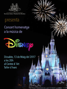 Cartell del concert homenatge a Disney de la Banda de Benissa