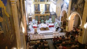 Missa d'acomiadament dels Franciscans a Benissa