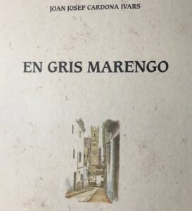 Portada del llibre "En gris marengo", de Joan Josep Cardona
