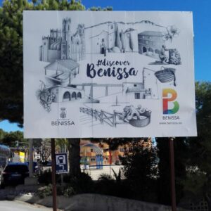 Nova lona de benvinguda al centre urbà de Benissa