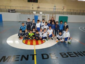Xiquets participants a la Jornada Comarcal de Futbol Sala Prebenjamí a Benissa