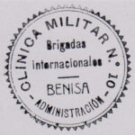 Segell de la Clínica Militar a Benissa