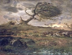 El vent, quadre de Jean François Millet